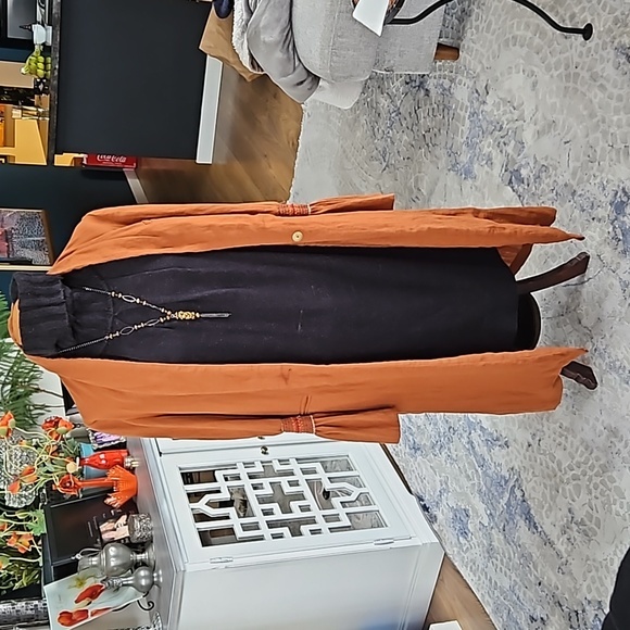 Free People rust / caramel coat Fits Small To Med - Picture 1 of 9